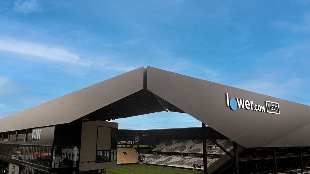 Lower.com soccer stadium in Columbus, Ohio, home of the Columbus Crew FC